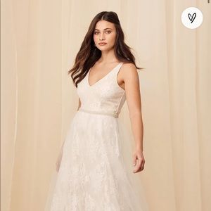 Sweet Love Ivory Lace Beaded Maxi Dress Medium Unworn